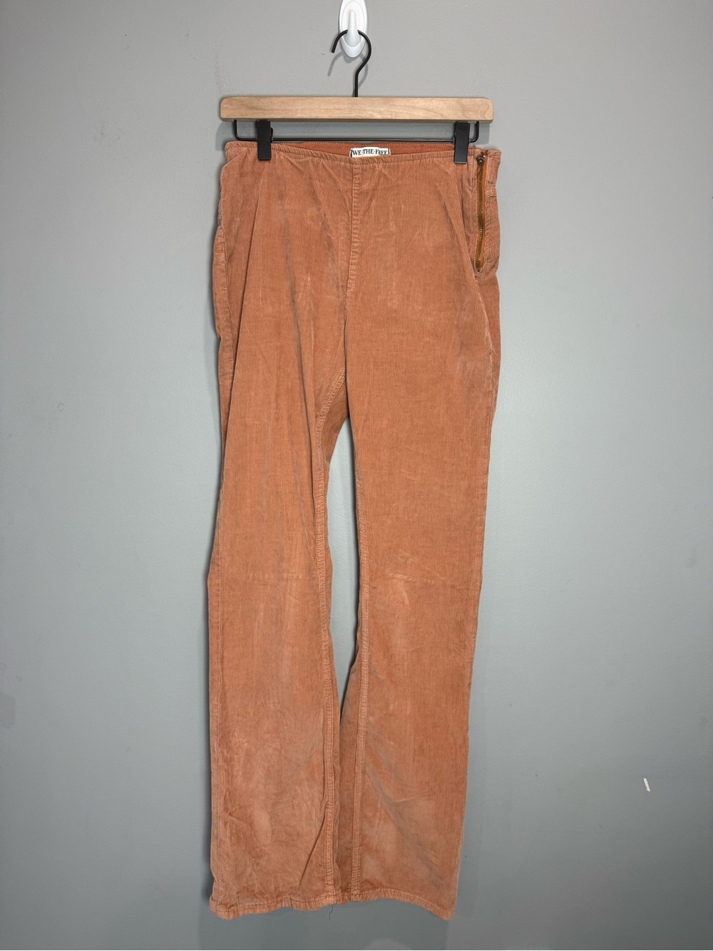 Free People We The Free Jenny Corduroy Slim Flare Pants Tan Size 31